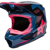 Detská helma na motorku Fox YTH V1 Dier Helmet, Ece - Dark Indigo