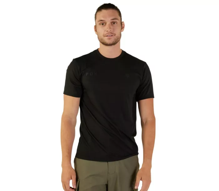 Fox Wordmark Ss Tech Tee Black vel. L