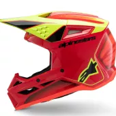 Alpinestars SM3 Youth Fray red/yellow/black glossy helmet vel. YL