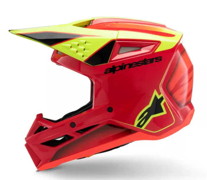 Alpinestars SM3 Youth Fray red/yellow/black glossy helmet vel. YL
