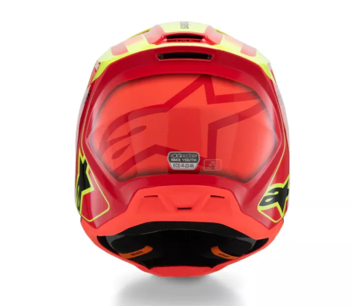 Alpinestars SM3 Youth Fray red/yellow/black glossy helmet vel. YL