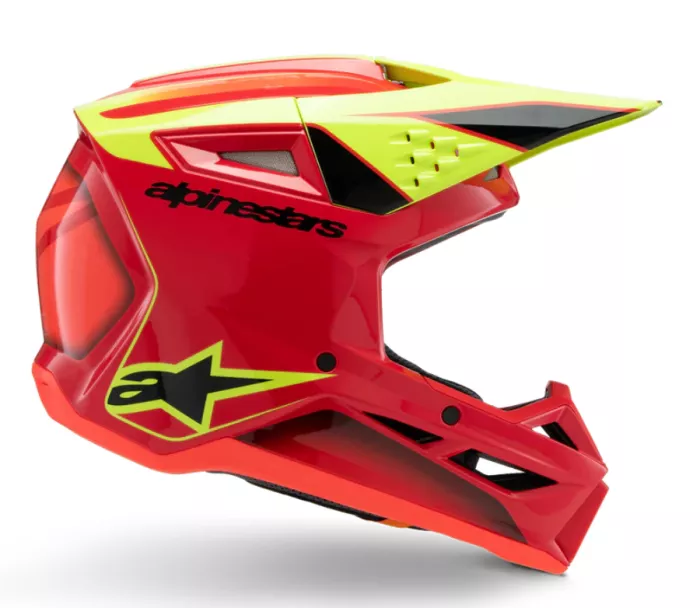 Alpinestars SM3 Youth Fray red/yellow/black glossy helmet vel. YL