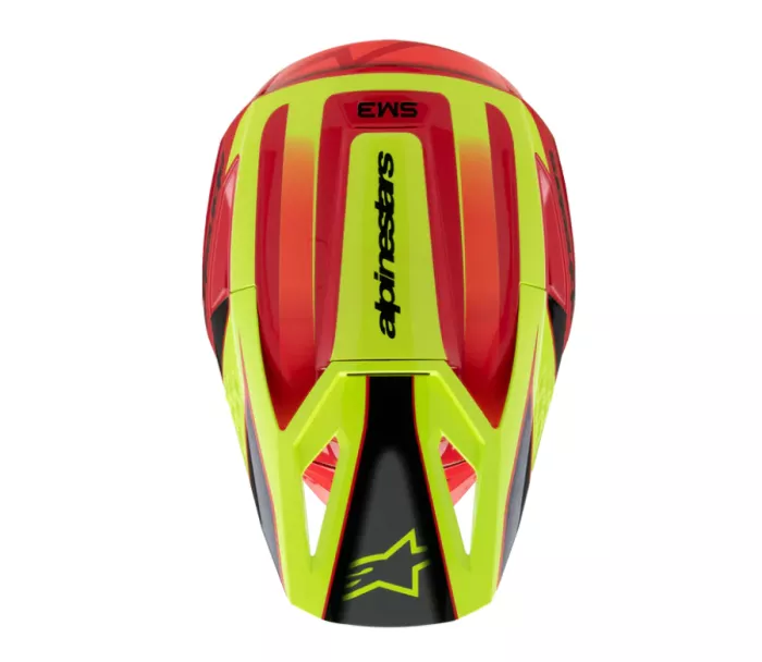 Alpinestars SM3 Youth Fray red/yellow/black glossy helmet vel. YL