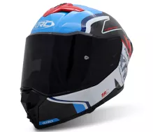 Helma na moto XRC Fureso Carbon blue/red/wht