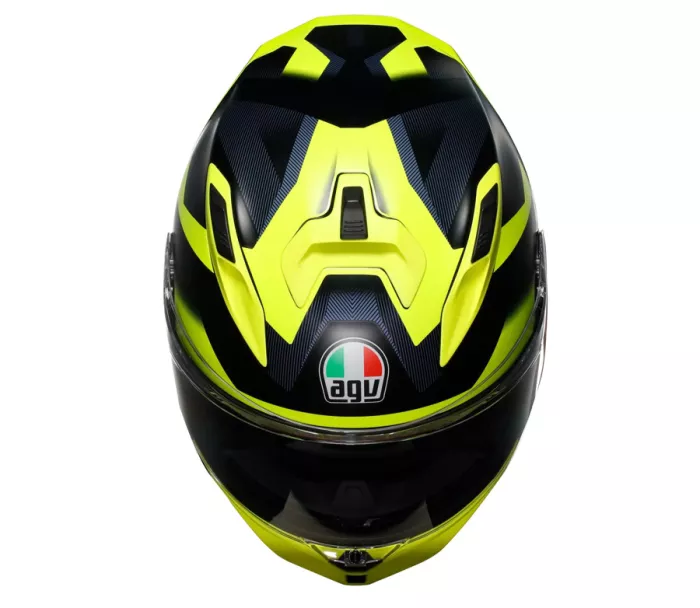 Integrálna helma AGV K7 E2206 GLIMPSE BLACK/YELLOW FLUO