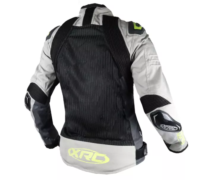 Dámska bunda na moto XRC Haderg AIR 2.0 ladies jacket fluo/grey