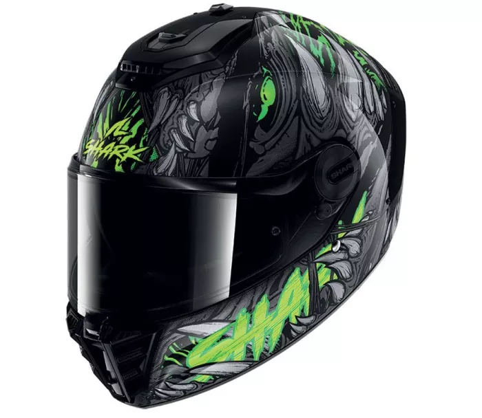 Shark KGA SPARTAN RS SHAYTAN Black Green Grey vel. L
