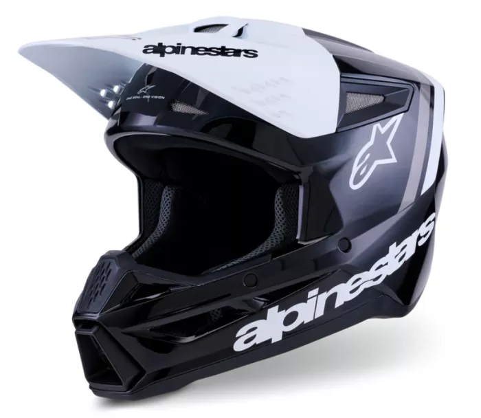 Alpinestars 830 0726 1546 SM3 Radium black/white/grey glossy helmet vel. S