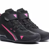 Dámske topánky Dainese HERIAN AIR SHOES WMN BLACK/FLUO PINK
