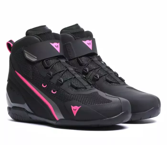 Dámske topánky Dainese HERIAN AIR SHOES WMN BLACK/FLUO PINK