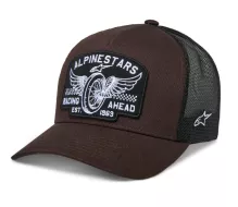 Šiltovka Alpinestars Heritage patch Trucker brown/black