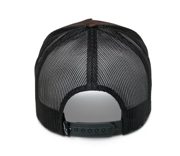 Šiltovka Alpinestars Heritage patch Trucker brown/black