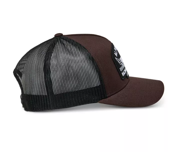 Šiltovka Alpinestars Heritage patch Trucker brown/black