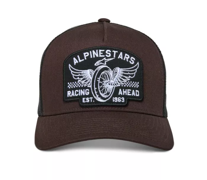 Šiltovka Alpinestars Heritage patch Trucker brown/black