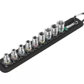 WERA Socket belt with 1/4" drive hex sockets - Metric