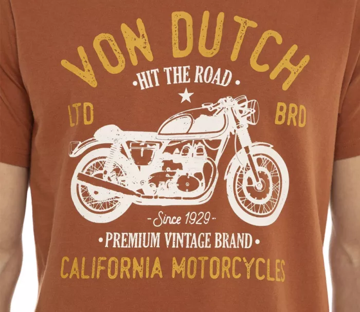 Pánske tričko Von Dutch Hit light coffee