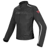 Dámská bunda na motorku Dainese HYDRA FLUX LADY D-DRY black/white