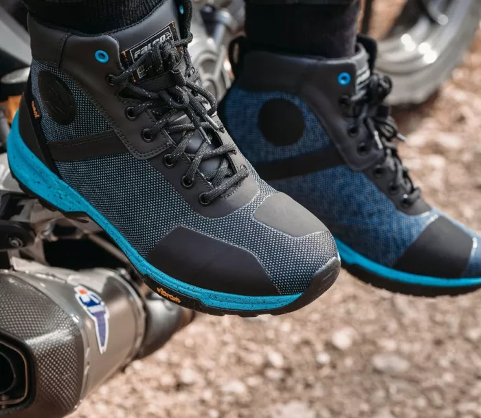 Topánky na moto Falco 505 Hyke black/cyan