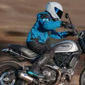 Topánky na moto Falco 505 Hyke black/cyan