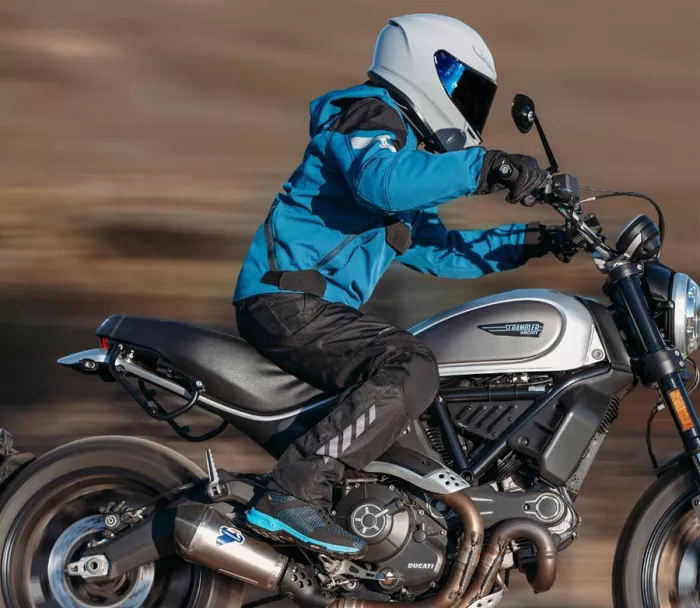 Topánky na moto Falco 505 Hyke black/cyan