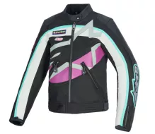 Dámska bunda Alpinestars Idles black/off white/purple