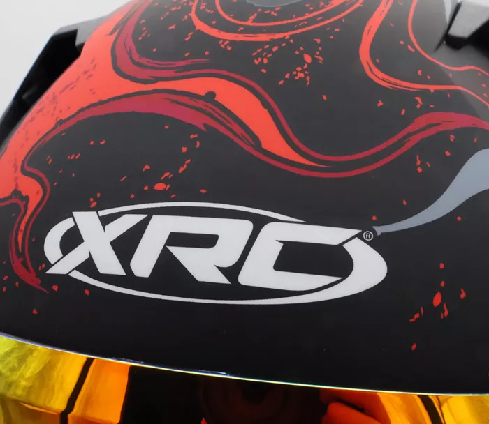 Helma na moto XRC Illustrator matt red