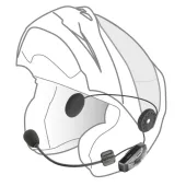 Bluetooth headset pre uzavreté a otvorené prilby Interphone U-COM6R Twin Pack