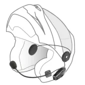 Bluetooth headset pre uzavreté a otvorené prilby Interphone U-COM7R Twin Pack
​
