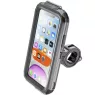 Vodeodolné púzdro CellularLine Interphone pre Apple iPhone 11, úchyt na riadidlá, čierne