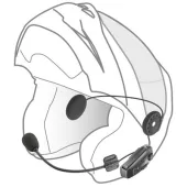 Bluetooth headset pre uzavreté a otvorené prilby Interphone U-COM8R, Twin Pack