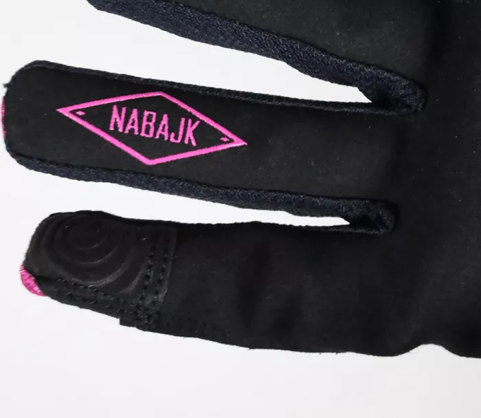 Dámske rukavice Nabajk Jesteed fuchsia/black