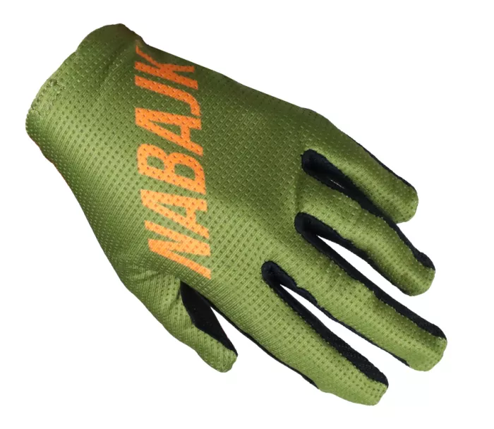 Nabajk Jesteed youth boys gloves khaki/black/orange vel. 5Y-6Y