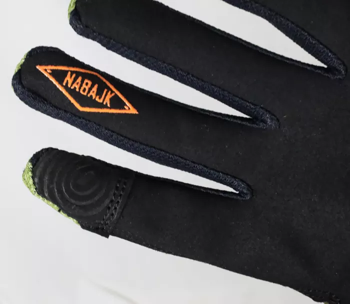 Nabajk Jesteed youth boys gloves khaki/black/orange vel. 5Y-6Y