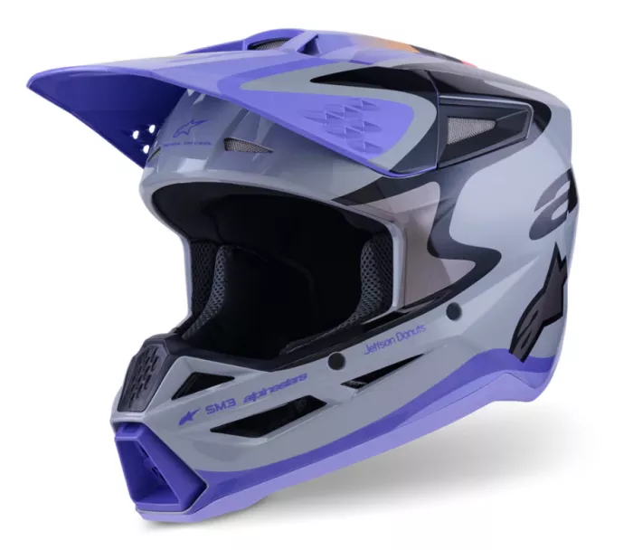 Alpinestars 830 2726 9277 Jettson SM3 XL grey/purple/black glossy helmet