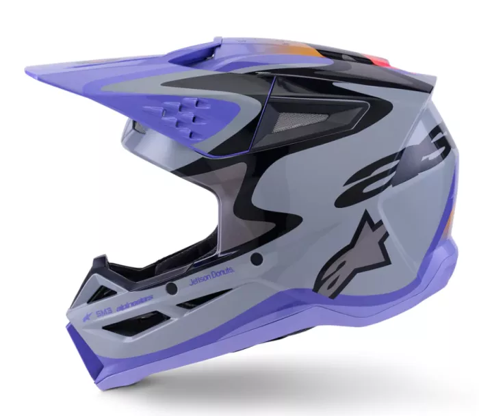 Alpinestars 830 2726 9277 Jettson SM3 XL grey/purple/black glossy helmet