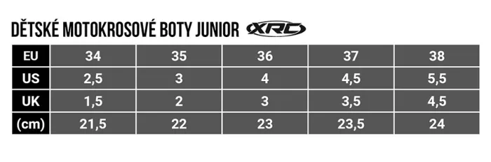 Detské motokrosové topánky XRC MX Move junior black
