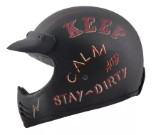 Rusty Pistons RPHE13 vel.XS Cross over art Keep Calm Stay Dirty Kool krimson/ivory