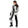 Kombinéza na motorku Dainese KILLALANE pearl white / charcoal gray / black