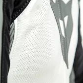 Kombinéza na motorku Dainese KILLALANE pearl white / charcoal gray / black