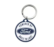 Retro kľúčenka guľatá Ford - Built to last