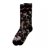 Dizajnové ponožky American Socks AS237 Dancing Skeletons