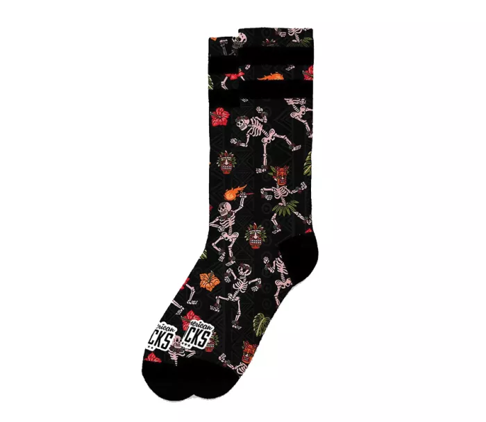 Dizajnové ponožky American Socks AS237 Dancing Skeletons veľ. S-M