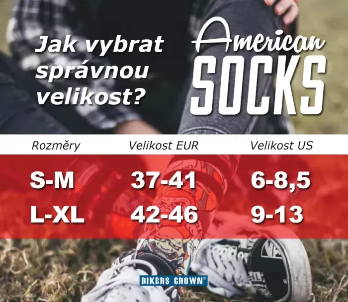 Dizajnové ponožky American Socks AS237 Dancing Skeletons veľ. S-M