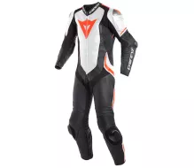Kombinéza na motorku Dainese LAGUNA SECA 4 black/white/fluo-red