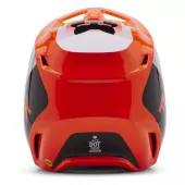 Motokrosová helma Fox V1 Lean Helmet Fluorescent Orange