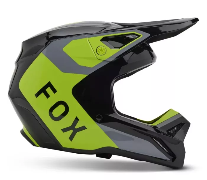 Motokrosová prilba Fox V1 Lean Helmet Grey/Yellow
