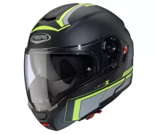 Výklopná helma Caberg Levo X Elite matt black/grey/yellow fluo