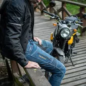 Kevlarové džínsy na moto Trilobite 661 Parado blue SLIM