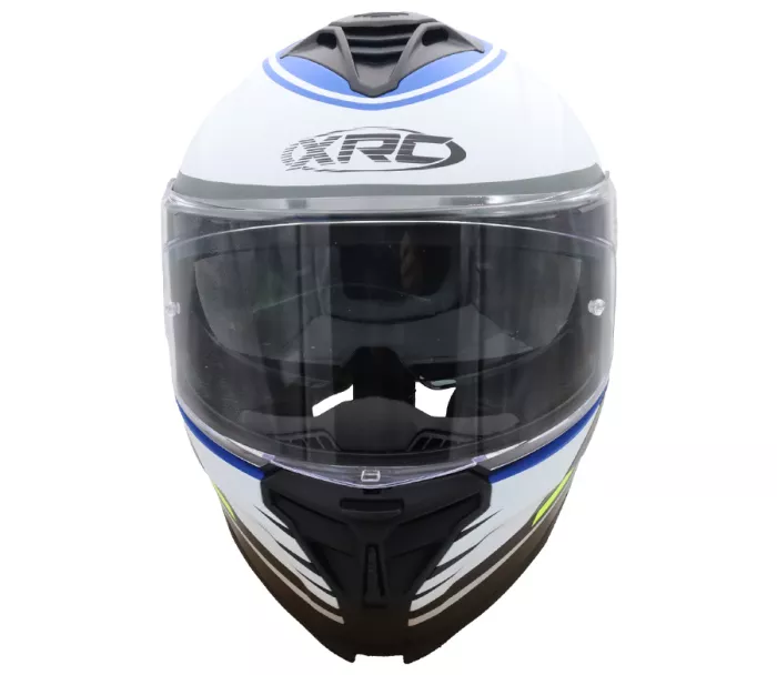 Helma na moto XRC Loomis wht/blk/blue/fluo