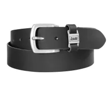 Louis kožený opasok black 110cm